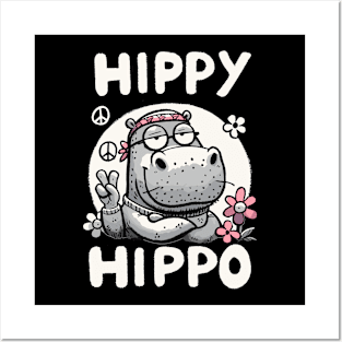 Hippy Hippo Posters and Art